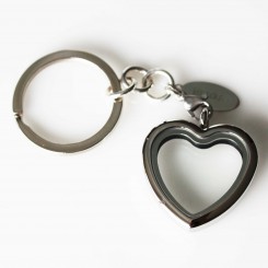 Heart Locket Key Ring